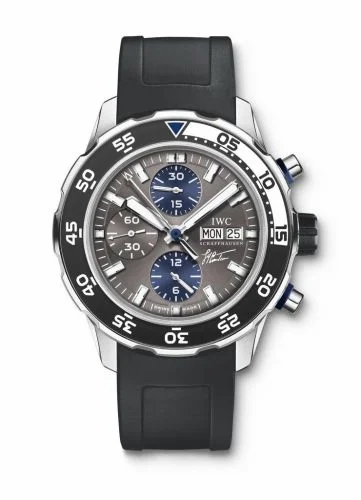 IWC Aquatimer Chronograph Stainless Steel / Grey / Rubber / Cousteau Divers 2010 IW3767-06 (3767-06, IW376706)